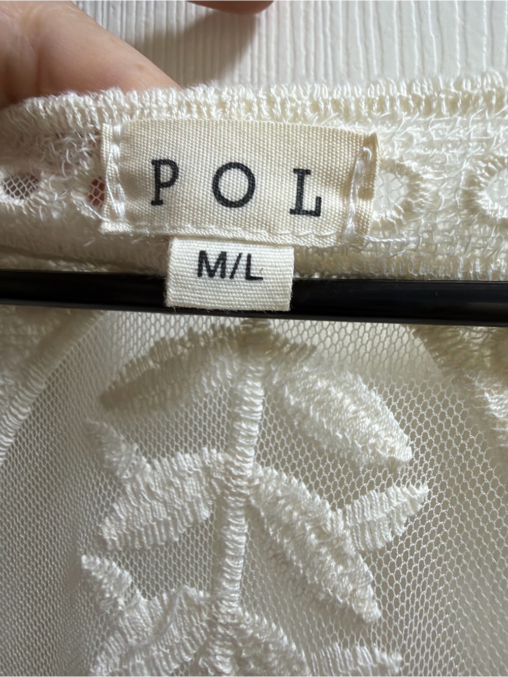 POL Cream Lace Boho Duster - Picture 2 of 2